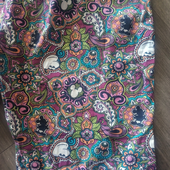 Disney Parks Mickey Mouse Paisley Pajama Bottoms - Picture 2 of 6